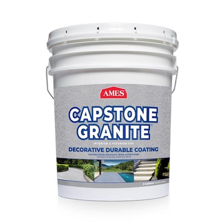 Oruga 5 gal Capstone Granite Gloss Water-Based Acrylic Concrete Floor Paint - Quicksilver OR3307442